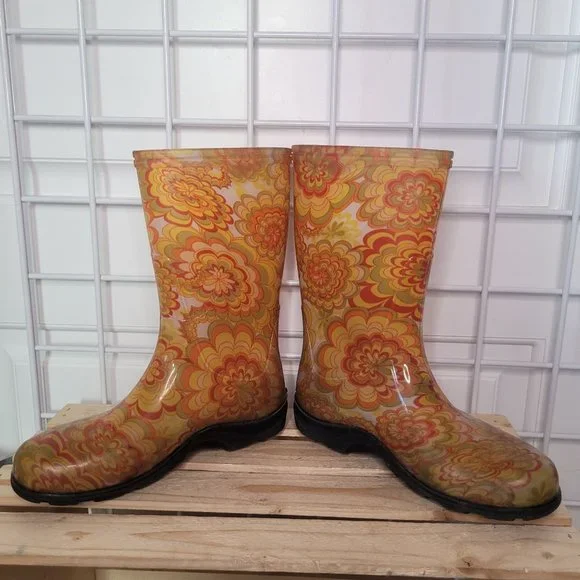 Sloggers Rain Boots Wildflower Yellow - Picture 3 of 9